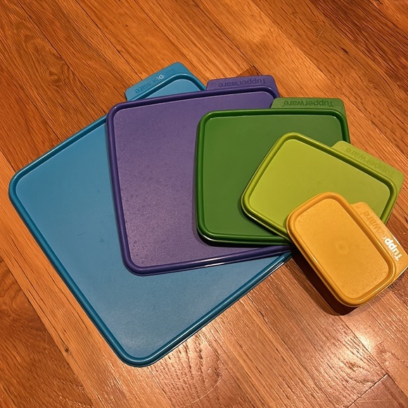 Tupperware Nesting Stackable Storage Containers - 5 Piece Set With Multi… - Picture 6 of 11